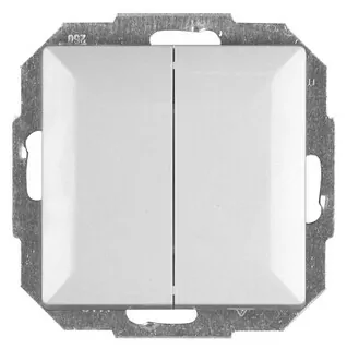 Vypínač svetla - Pearl schodisko konektor Dual biely WP-2P / 5P