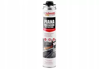 Montážna pena PUR - Pištoľ pena 750ml 12ks Schmith