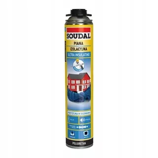 Montážna pena PUR - SOUDAL F12 PISTOLOVACIA FOAM 750 ML