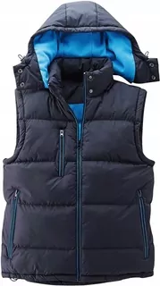 Prešívaná vesta polstrovaná kap. XL, black