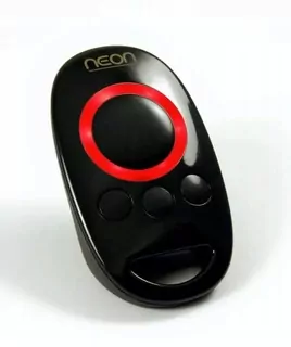 NEON 4-kanálový diaľkový ovládač čierny s podsvieteným tlačidlom DTM 433MHZ