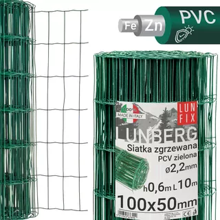 Oplotenie, pozinkované + PVC tráva, 10m, 0.6m