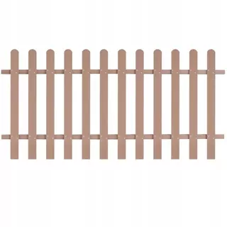 Železničný plot Vidaxl, WPC, Brown, 200 × 100 cm
