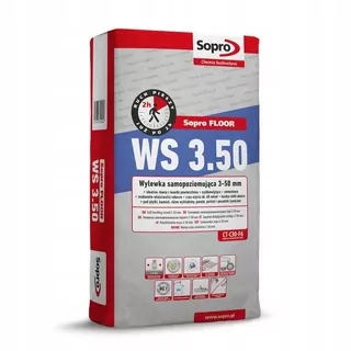 Podlahový podklad Sopro WS 3.50, CT-C30-F6 25 kg, samonivelačný, rýchly, 3-50 mm