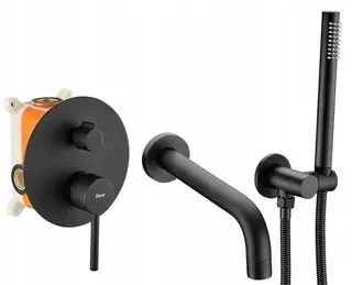 Vaňová batéria pod omítku LUNGO Black