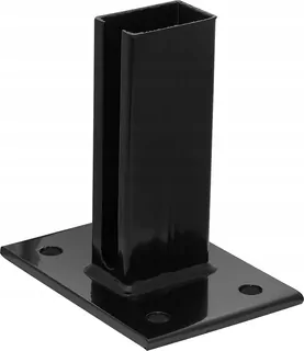 P Podstavec stĺpika 60 × 40 mm RAL 9005