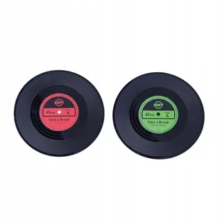 Kreatívny dizajn v retro štýle z vinylových dosiek, štýlový a praktický