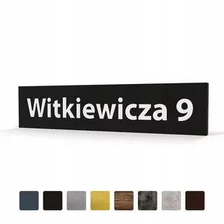 Podsvietené číslo domu 1R LED 66 × 15 ČIERNA