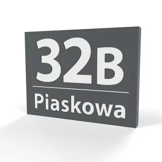 Číslo na dom - Podsvietený číslo domu 1RB LED 30 × 40 antracit