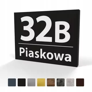 Podsvietené číslo domu 1RB LED 40 × 30 ČIERNA