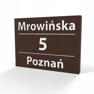 Osvetlený dom číslo 2RE LED 40 × 30 BROWN