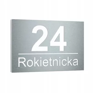 Podsvietené číslo domu KML LED 30 × 20 INOX
