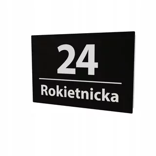 Podsvietené číslo domu SML LED 30 × 20 ČIERNA