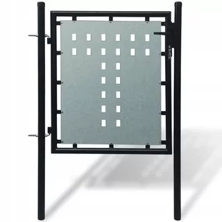 Jednoduchá plotová brána 100 × 150 cm, čierna