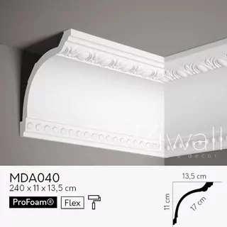 Polyuretánová stropná lišta biela MDA008