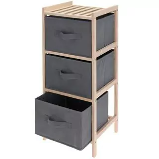 Home Styling Collection Obchodná centrálna polica 27,5 cm x 65 cm x 25,4 cm odtiene sivej