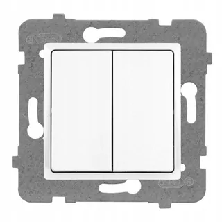 Vypínač svetla - POLMARK Rosa Connector Double Schodiskové White