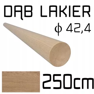 Drevený závesný dubový lak FI42 2.50m 250 cm