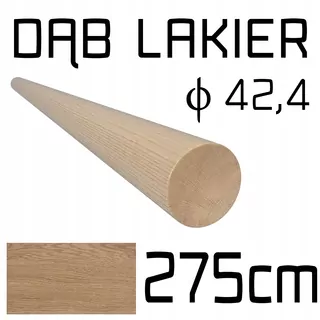 Názov produktu: Dubové drevené zábradlie / dubové drevená rukoväť; dub fi 42,4mm