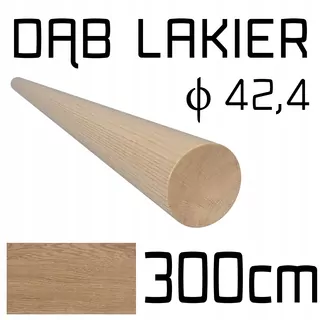 Názov produktu: Dubové drevené zábradlie / dubové drevená rukoväť; dub fi 42,4mm