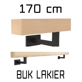 Nástenné zábradlie Drevené Bukowa Beech lak 170cm