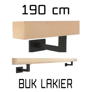 Nástenná zábradlia Drevené Bukowa Beech lak 190cm