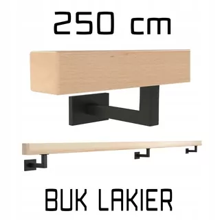 Wall Zábradlie drevené Bukowa buk lak 250cm
