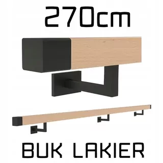 Wall Zábradlie drevené Bukowa buk lak 270cm