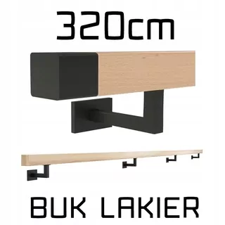 Wall Zábradlie drevené Bukowa buk lak 320cm