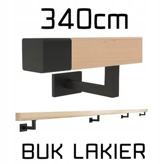 Wall Zábradlie drevené Bukowa buk lak 340C