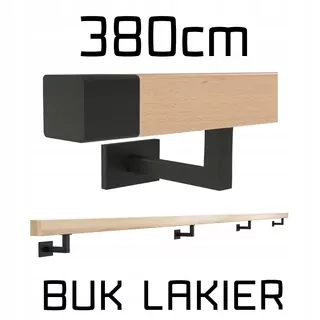 Wall Zábradlie drevené Bukowa buk lak 380cm