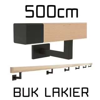 Wall Zábradlie drevené Bukowa buk lak 500cm