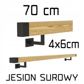Wall Wall Rail Ash Black Factory 70cm
