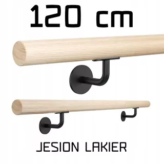 Nástenná zábradlia Drevené FI42 120cm Ash lak