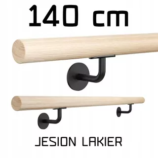 Nástenná zábradlia Drevené FI42 140cm Ash lak