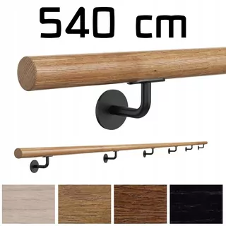 Wall Zábradlie drevené FI42 540 cm dub lak Kol