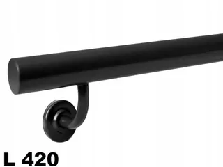 Schodiskové zábradlie 420 cm: čierna biela grafit