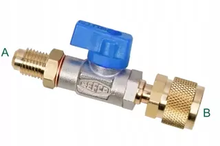 Guľový ventil pre hadice REFCO červený.1/4 SAE-5/16 SAE