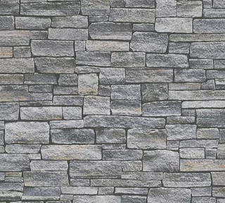 Flisénová tapeta imitácia kameňa Profhome 958711-GU hladká matná farba šedá čierna 5,33 m2