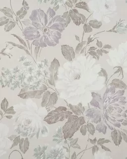 Romantická flizelinová tapeta Profhome BV919083-DI štrukturálna matná farba antracitovo šedá mätovo