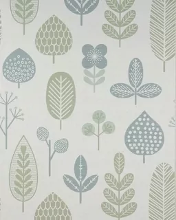 Vliesová tapeta kvetinová Profhome BV919084-DI štrukturálna matná farba biela mätovo zelená 5,33 m2