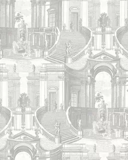 Vliesová tapeta toile de Jouy Profhome VD219152-DI reliéfna mierne opálená farba strieborná