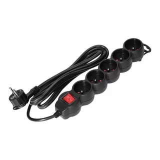Predlžovací kábel - Predĺženie 3,0m 5 × 230V obvod OR-AE-13150 / B / 3 m