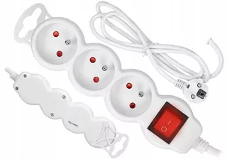 ORNO® 3-zásuvkový predlžovací kábel (1,5 m) s vypínačom