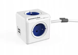 Predlžovací kábel allocacoc PowerCube Extended USB 2402BL/FREUPC (1,5m; farba modrá)
