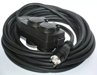 Predlžovací kábel - Predĺženie gumové H05RRF OW 3 × 2.5 10m SPLITTER