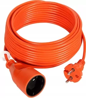 Záhradný predlžovací kábel oranžová dĺžka 30 m. Napájanie 230 V. Produkt 100% POĽSKÉ.