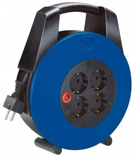 Kompaktný predlžovací kábel Vario-Line Box 4 zásuvky čierna/modrá 10m H05VV-F 3G1,5