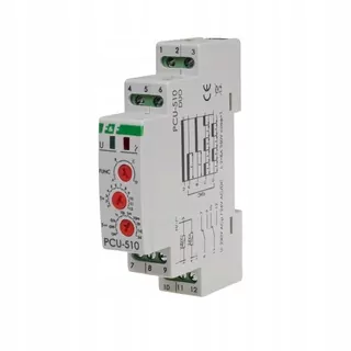 Časové relé 2P 8 A 0,1s-576h 230 V AC, 24 V AC/DC multifunkčné PCU-510DUO