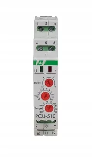 Časové relé na zbernicu 2P 230 V 2 × 8 A PCU-510 DUO F&F FiF FF